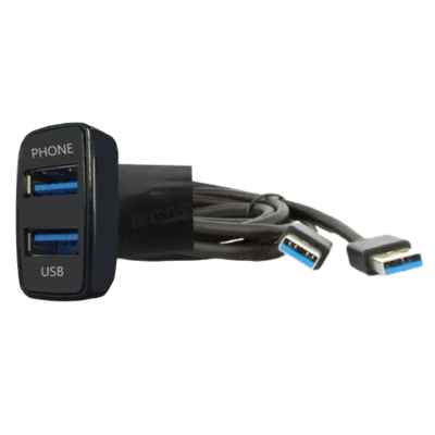 WESTEC FACTORY FIT DUAL USB3.0 DATA LEADS TO SUIT MITSUBISHI