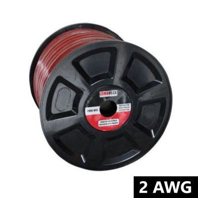 ZEROFLEX CCA 2 AWG POWER CABLE RED - 15M